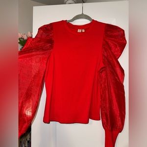 Anthropologie puff sleeve